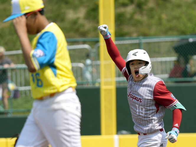 Japan started the Little League World Series on a dominant note Thursday by winning 11-0
